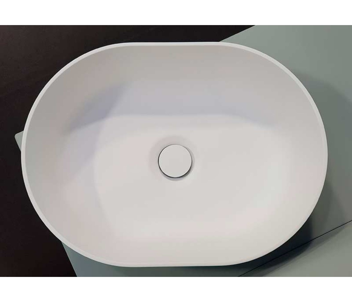 Osculati Lavabo Semi-ovalado en Ocritech Beige