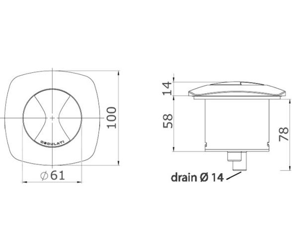 Osculati Luces de Navegación Escamoteable