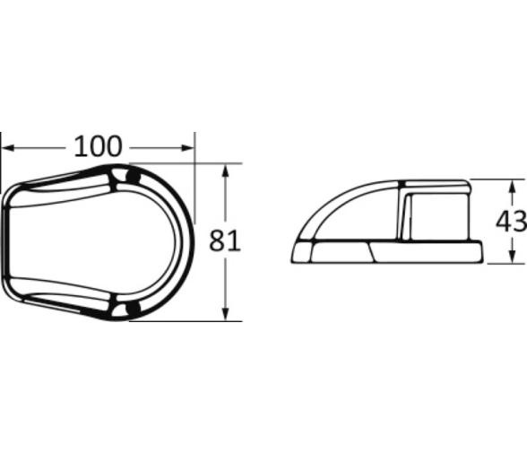 Osculati Luz de Navegacion LED Bicolor