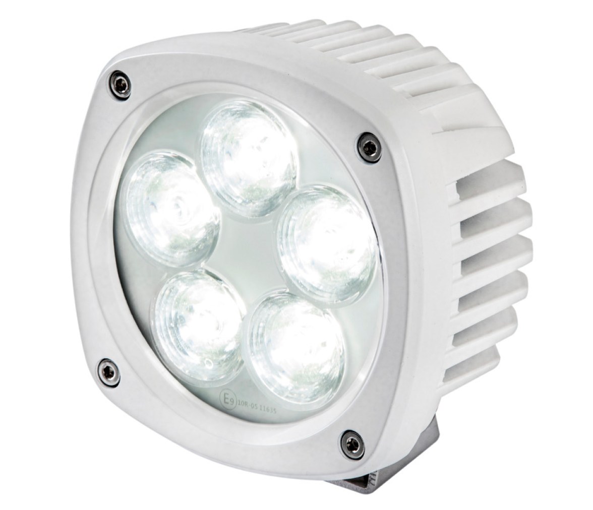 Osculati Luz Led Ajustable con Carcasa Cuadrada Blanca