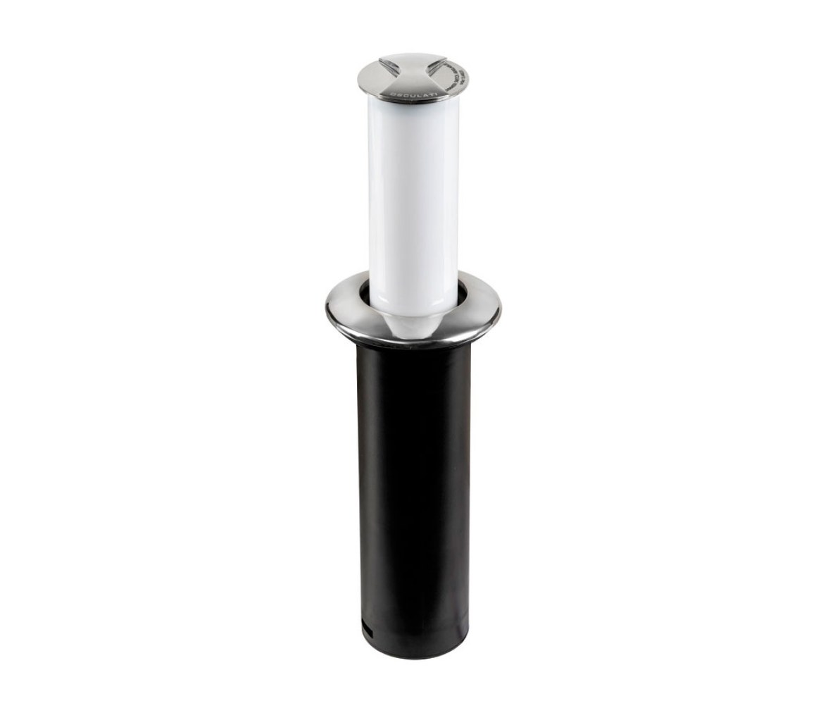 Osculati Luz LED Aurora de Mesa Retráctil Larga Base Redonda