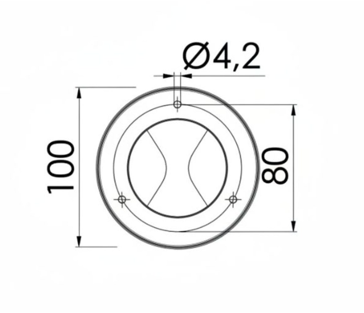 Osculati Luz LED Aurora de Mesa Retráctil Larga Base Redonda