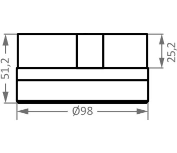 Osculati Luz LED navegacion 112.5º estribor