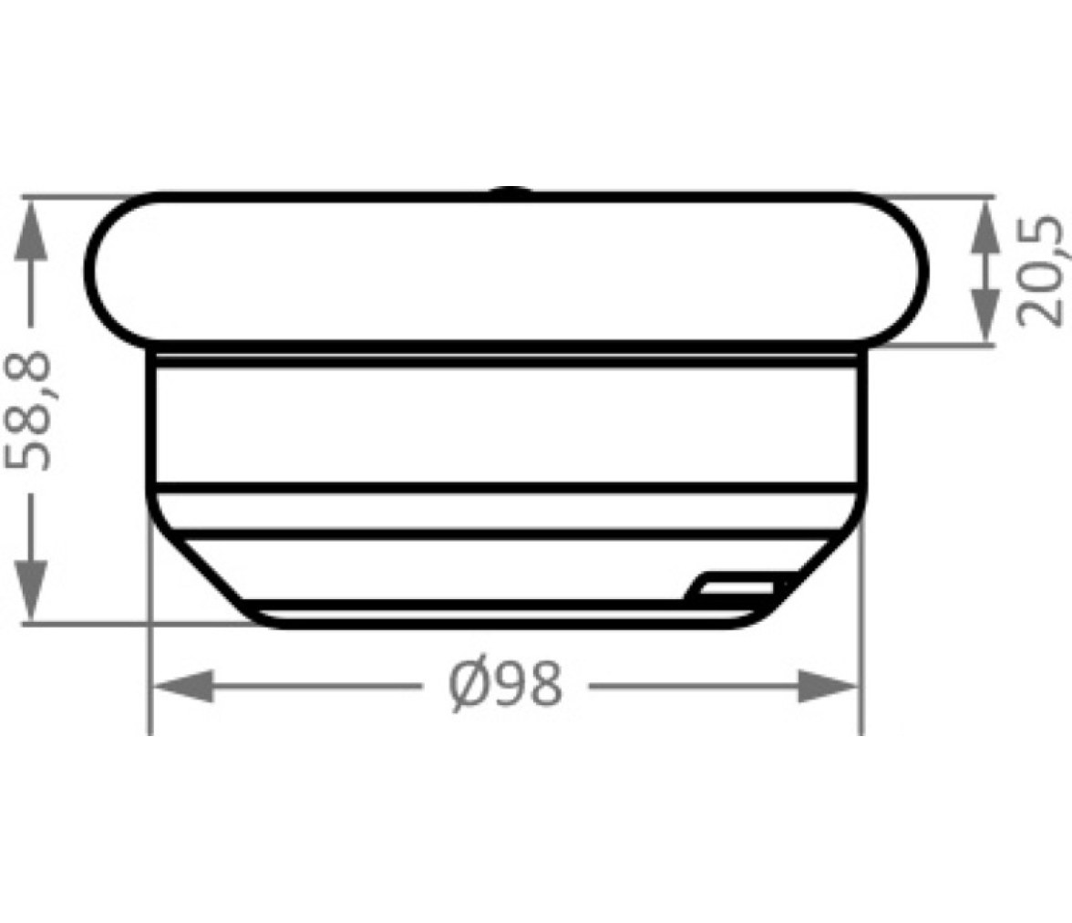 Osculati Luz LED navegacion 360º mastil popa