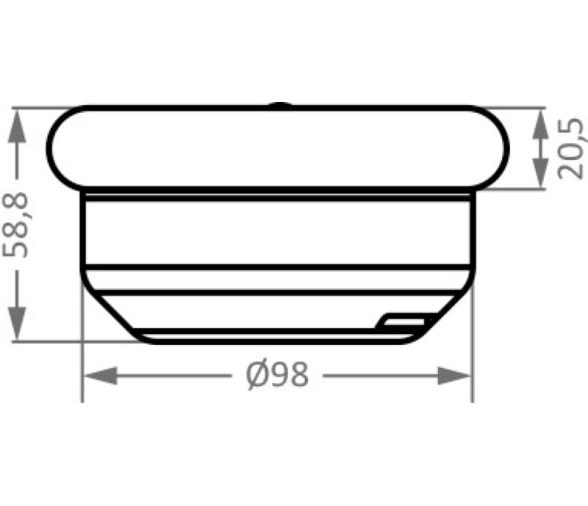 Osculati Luz LED navegacion 360º mastil popa