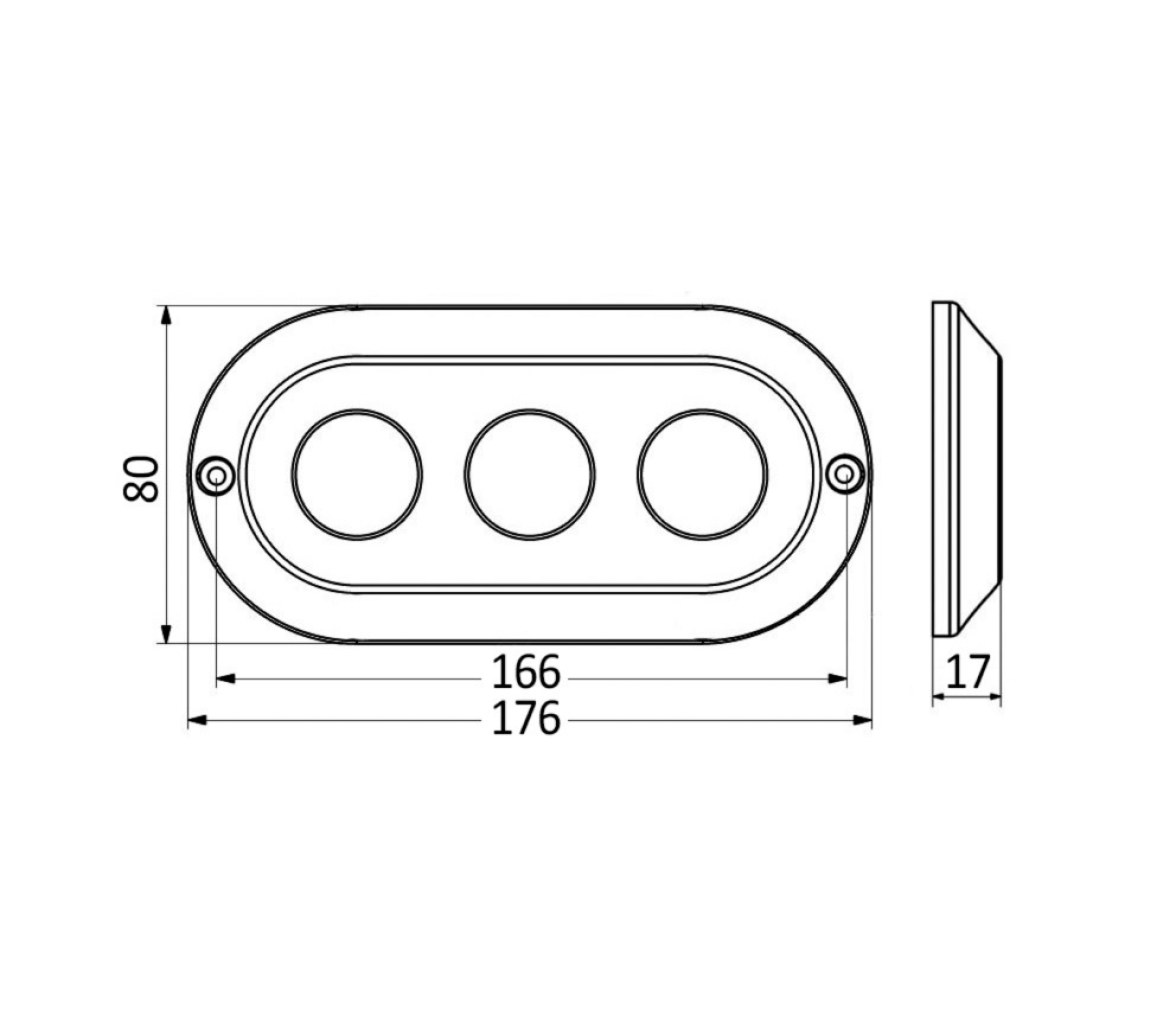 Osculati Luz LED Subacuática 180 W