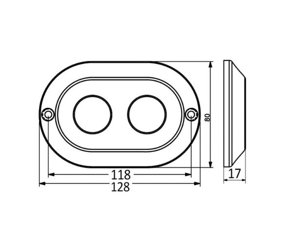 Osculati Luz LED Subacuática 120 W