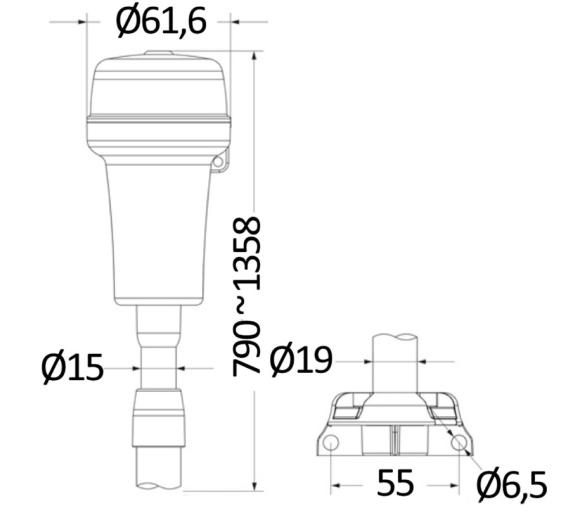 Osculati Luz Navegacion Multifuncion Telescopica