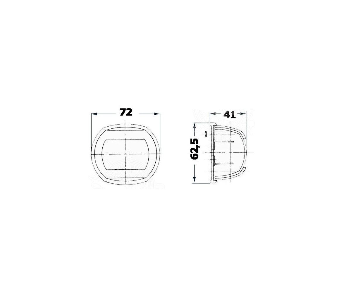 Osculati Luz Posicion LED Popa carcasa acero inox Sphera