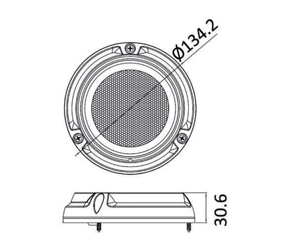 Osculati Luz Subacuática Redonda 134 mm