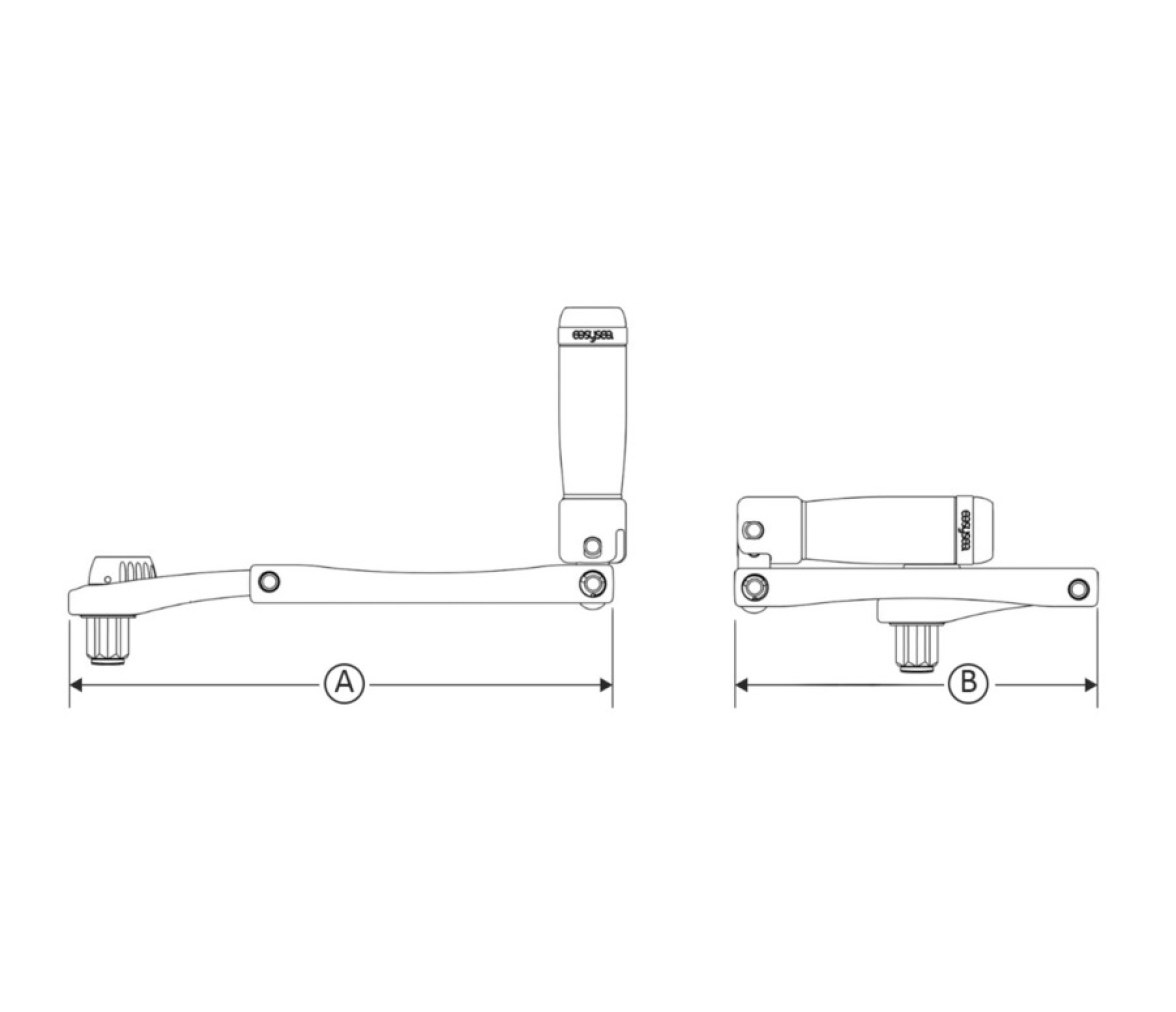 EasySea Manivela Plegable para Winche Flipper Max