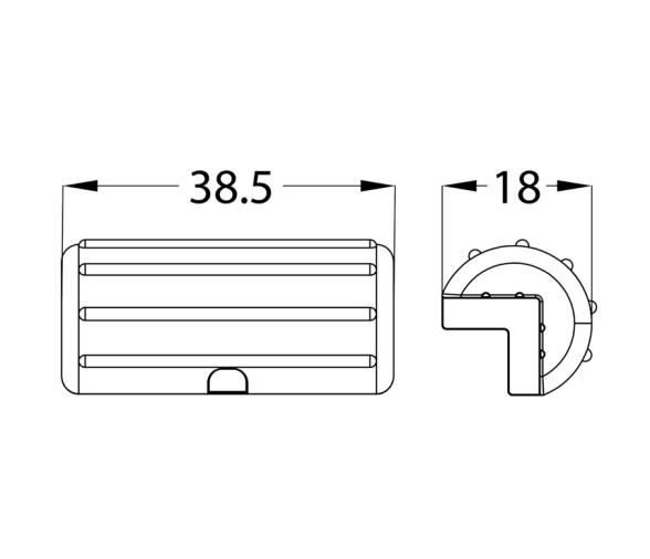 Osculati Modelo Fender Esquina