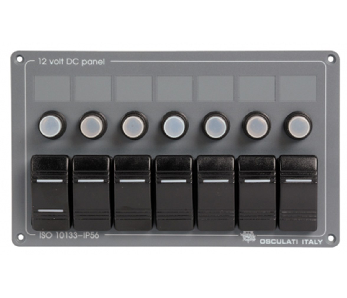 Osculati Panel Electrico 7 interruptores horizontal