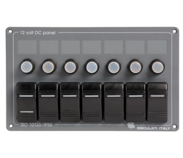Osculati Panel Electrico 7 interruptores horizontal