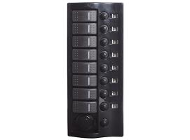 Osculati Panel Electrico 9 interruptores acabado grafito