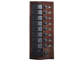 Osculati Panel Electrico 9 interruptores acabado madera