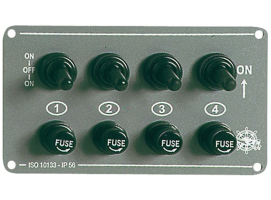 Osculati Panel Electrico Elite IP56 4 interruptores horizontal