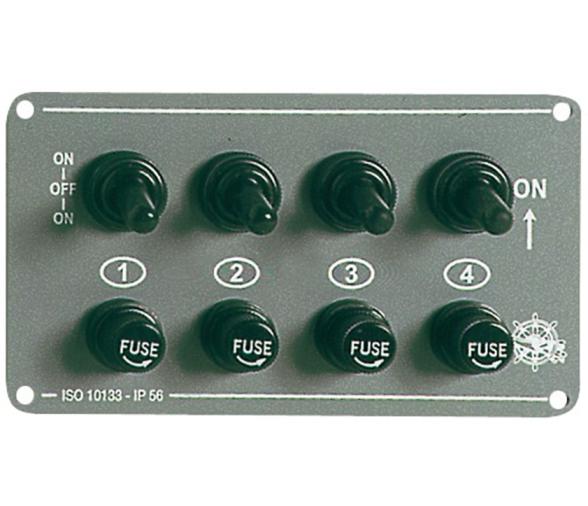 Osculati Panel Electrico Elite IP56 4 interruptores horizontal