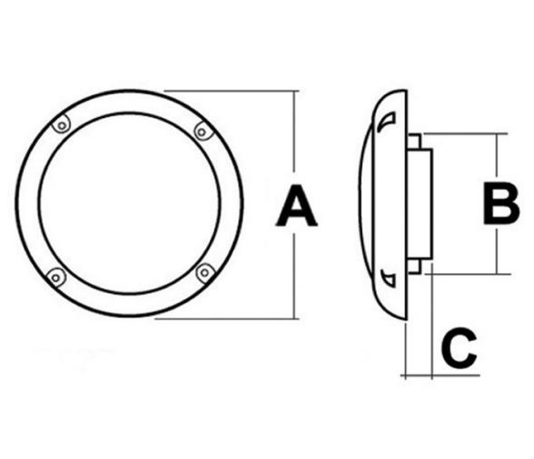Osculati Pareja de Altavoces 2 Vias Estanco 60 W