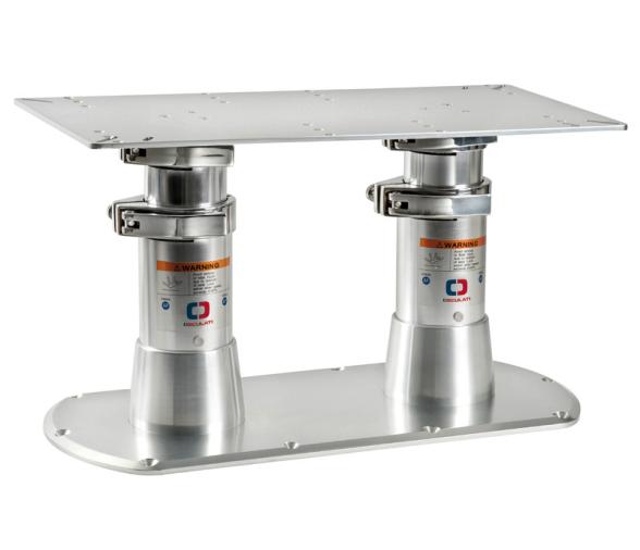Osculati Pedestal Doble de Gas con base 615 x 300 mm