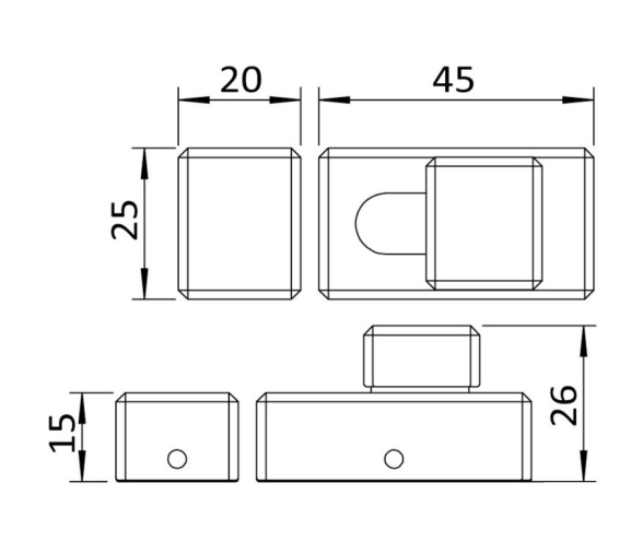 Osculati Pestillo Acero Inoxidable