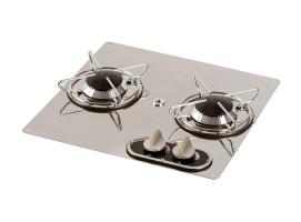 Osculati Placa de Cocina de 2 Fuego  380 x 360 mm