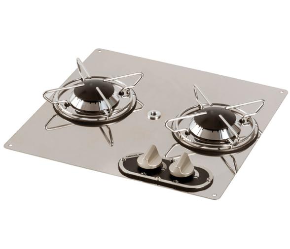 Osculati Placa de Cocina de 2 Fuego  380 x 360 mm