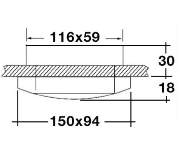 Osculati Plafon LED Phad