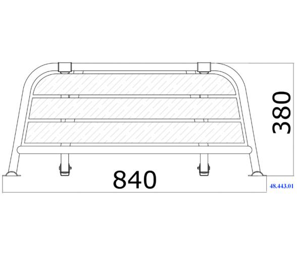 Plataforma de Popa Inox 316