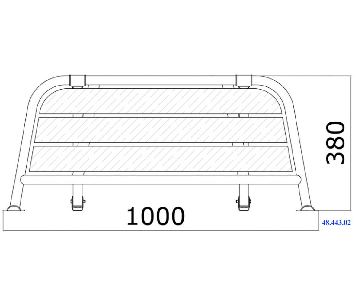 Plataforma de Popa Inox 316