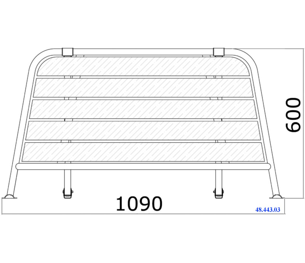 Plataforma de Popa Inox 316