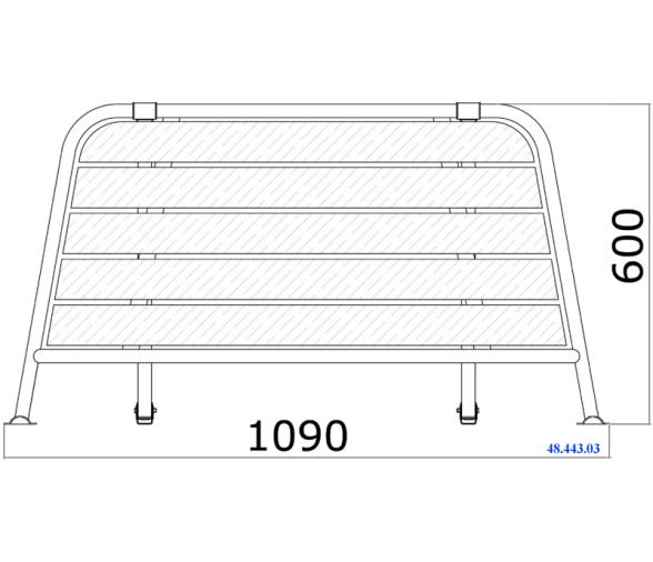Plataforma de Popa Inox 316