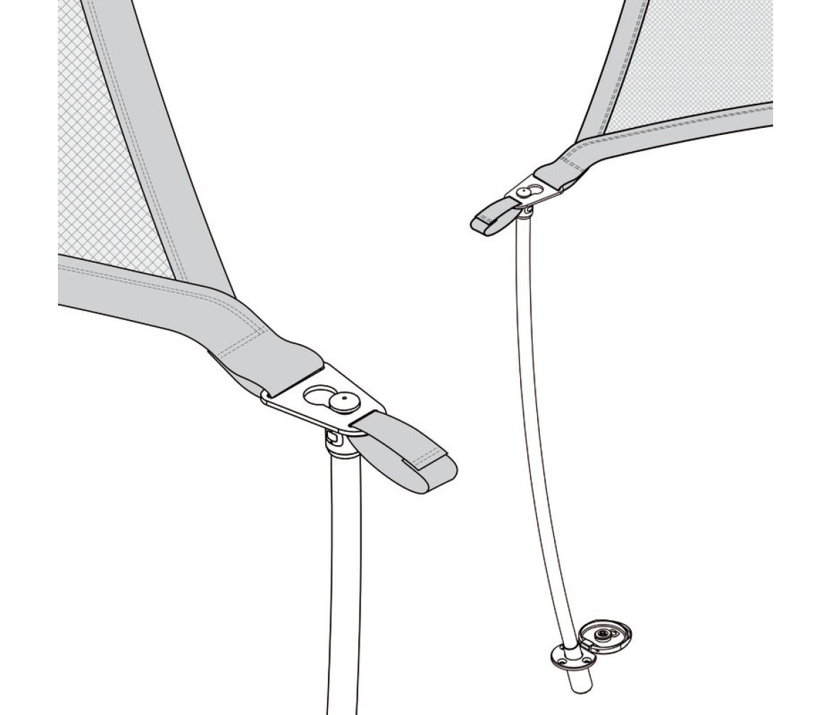 Osculati Poste de Fibra de Vidrio/Carbono para Toldos Bimini