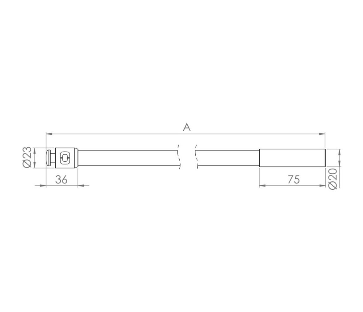 Osculati Poste de Fibra de Vidrio/Carbono para Toldos Bimini