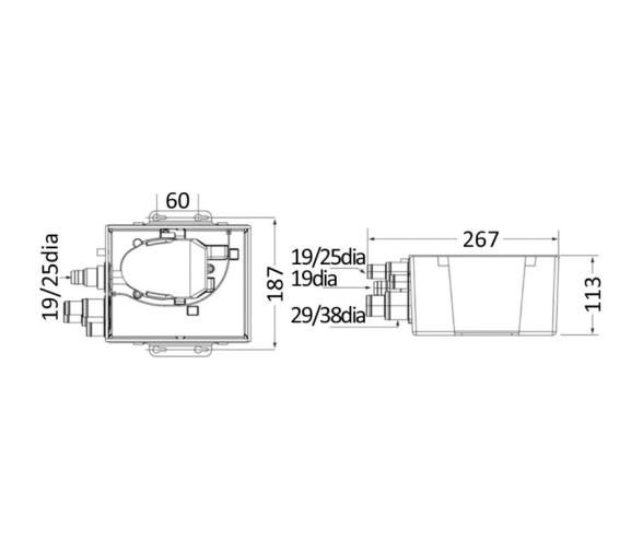 Osculati Depósito de Aguas Grises Atwood MK2 con Bomba Automática