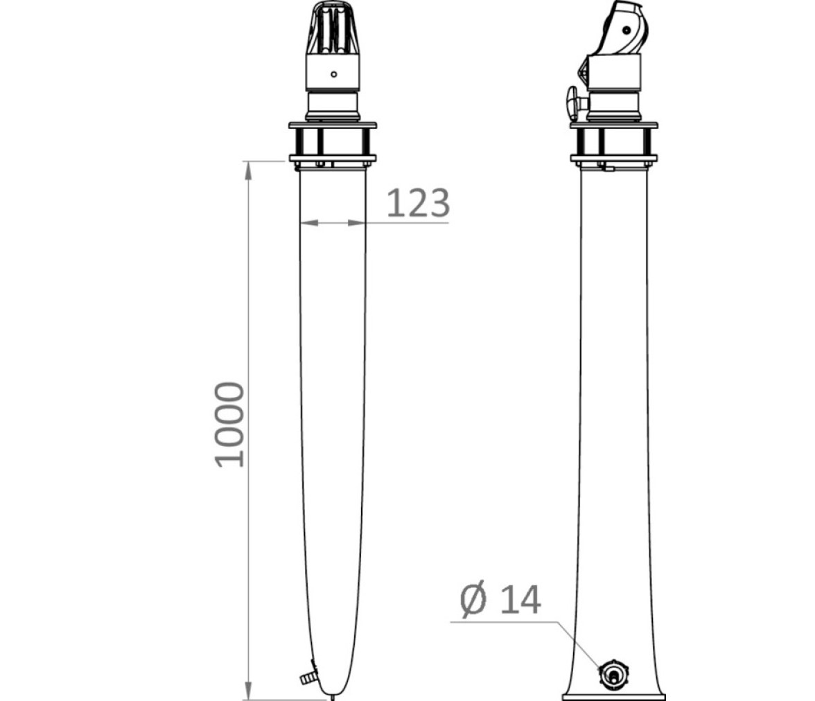 Osculati Protectores para Pescante Telescopico