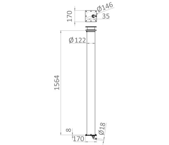 Osculati Protectores para Pescante Telescopico Pequeño