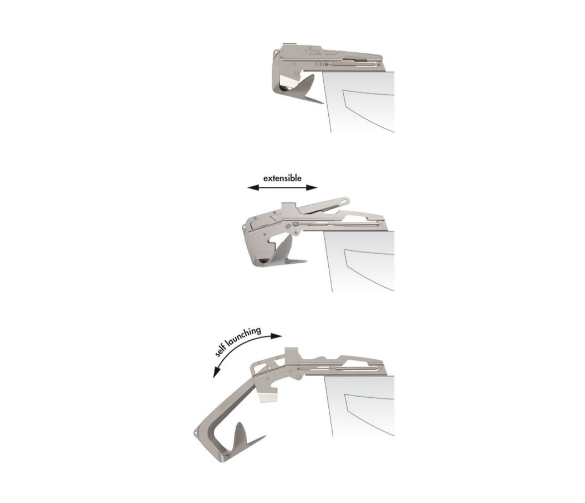 Osculati Puntera de Proa Extensible para Anclas Trefoil