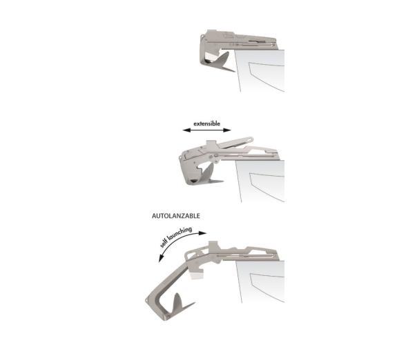 Osculati Puntera de Proa Extensible para Anclas Trefoil Electropulida
