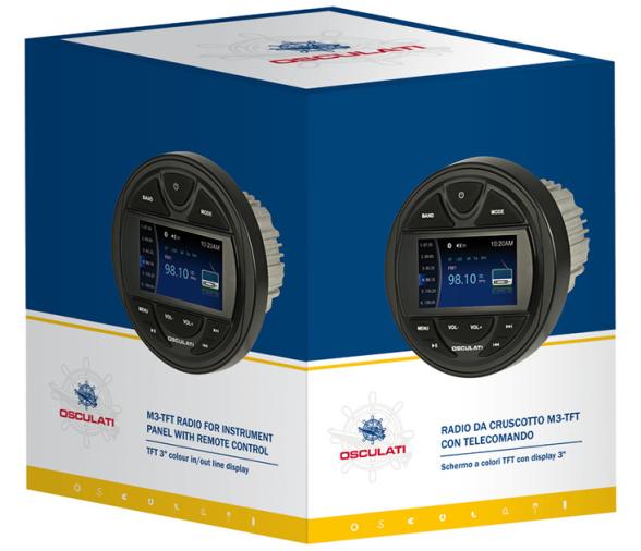 Osculati Radio M3-TFT para Mesa de Instrumentos