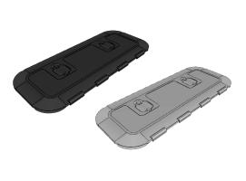 Osculati Registro de Inspección Enrasado 600 x 250 mm