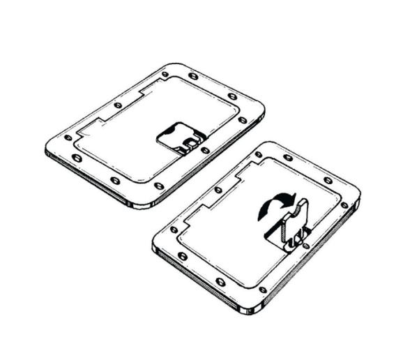 Osculati Registro Rectangular Blanco