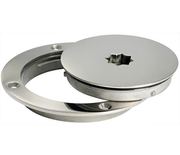 Osculati Registro Redondo Apertura Rápida acero inox