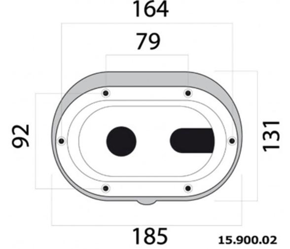Osculati Repuestos para Cajas de Ducha Ovalado