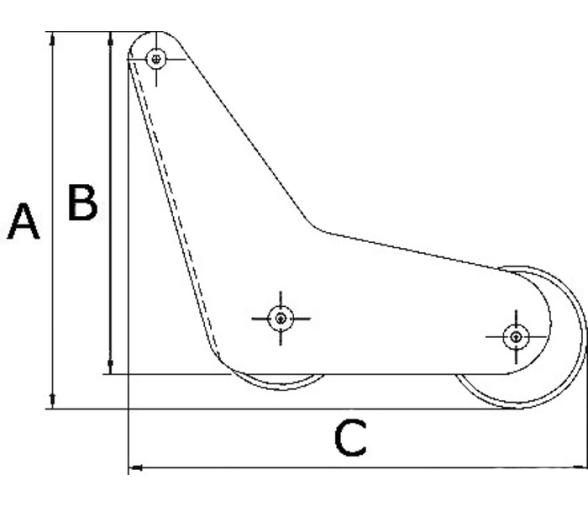 Osculati Rodillo Universal con Bisagras para Anclajes 11/20 kg