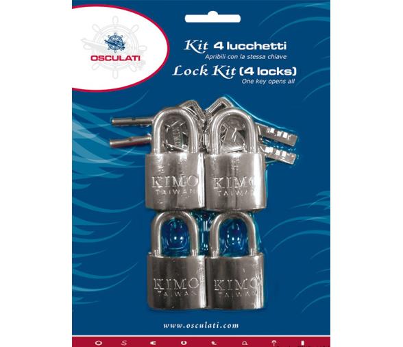 Osculati Set de 4 Candados Marinos