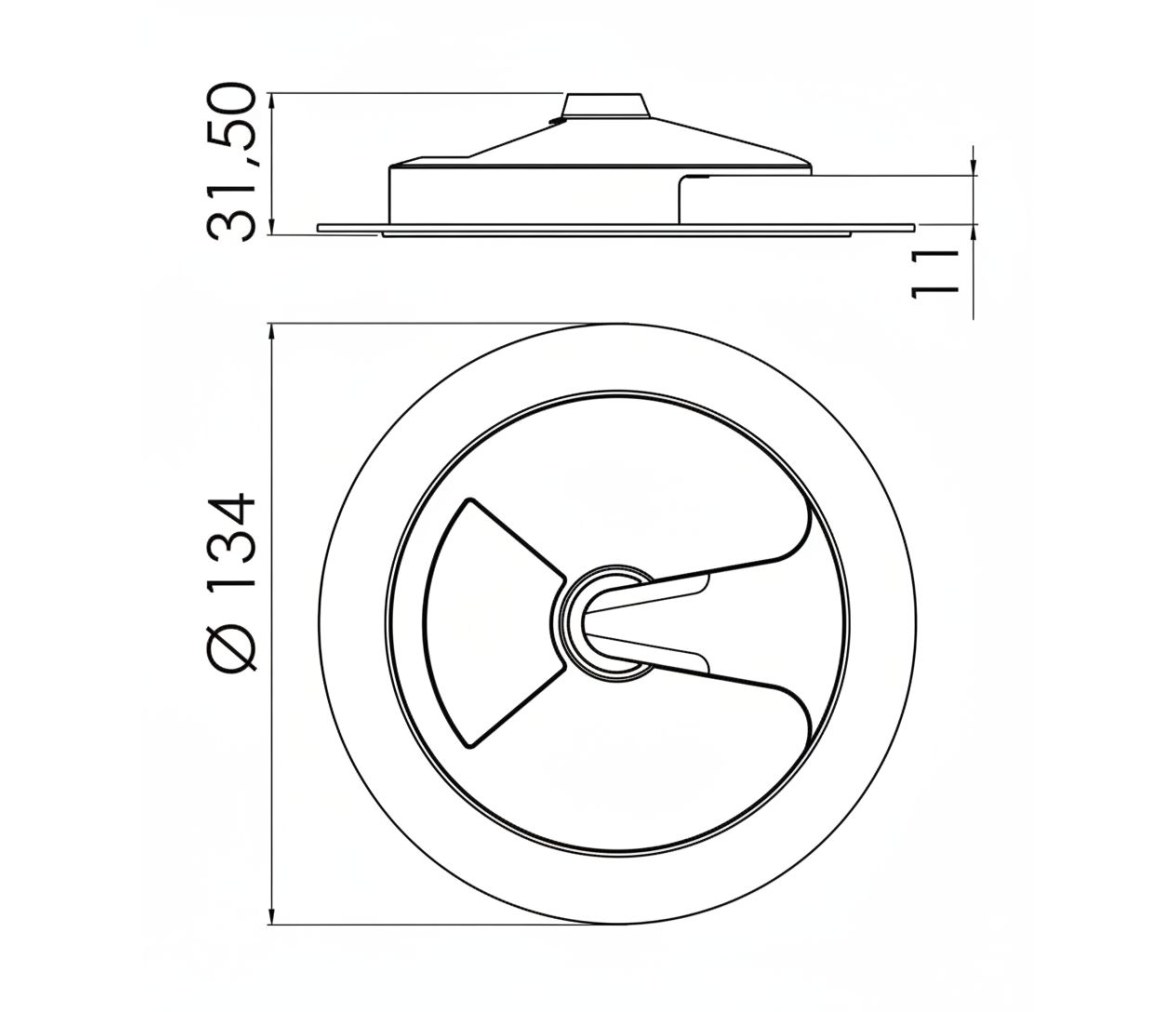Osculati Soporte Acero Inoxidable para Copa