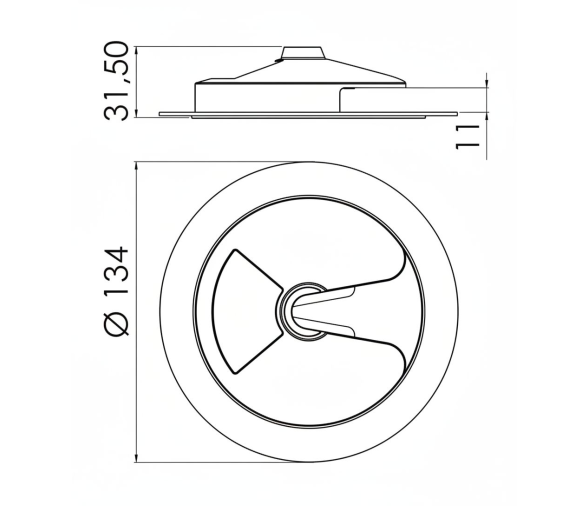 Osculati Soporte Acero Inoxidable para Copa