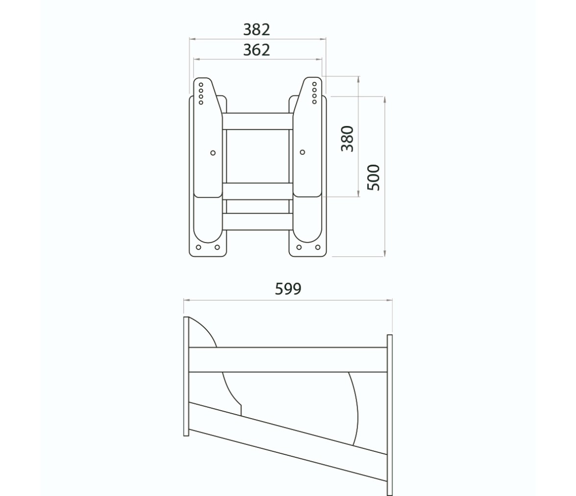 Osculati Soporte Motor de Acero Inox