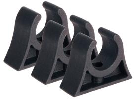 Clips Soporte Negro para tubos